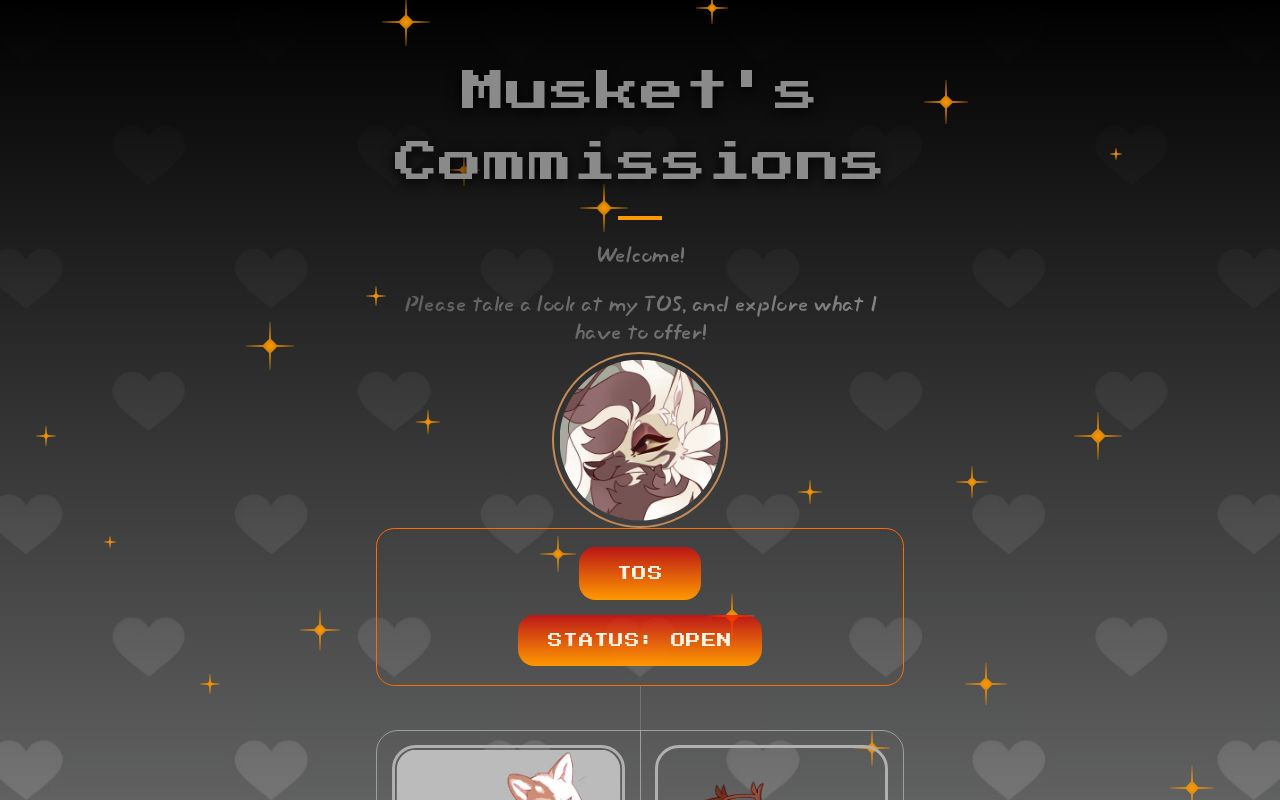 Carrd profile picture for @musket
